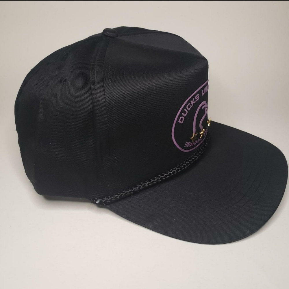 Vintage Ducks Unlimited Black/Purple Snapback hat/cap - Picture 8 of 8